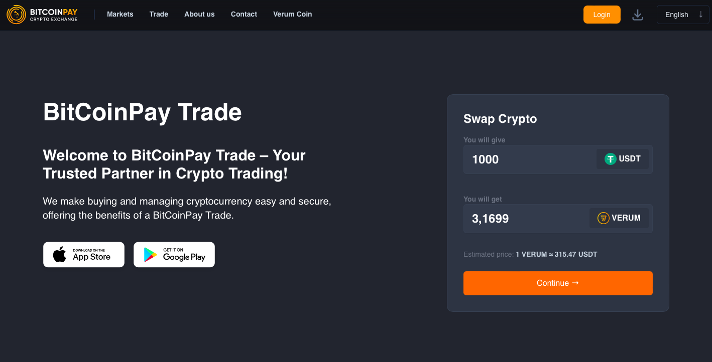 Launching the Web Version of BitCoinPay Trade: Trade and Swap Directly From Your Browser