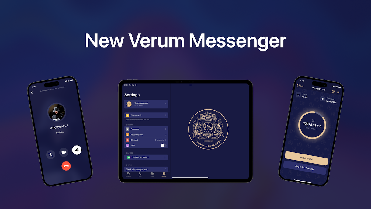 Updated Verum Messenger: New Design, Enhanced Security, and Built-in eSIM