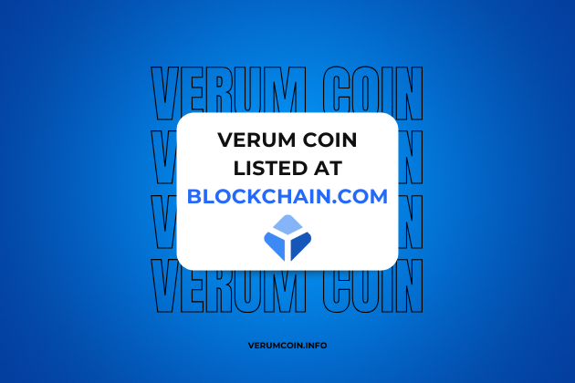 Verum Coin listed at Blockchain.com