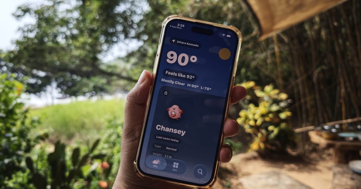 I tried this Pokémon-inspired weather app, and checking the weather now feels like a Pokédex hunt