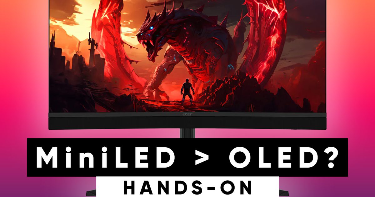 I tried Acer’s new 5K MiniLED Gaming monitor, and OLED kept popping into my head